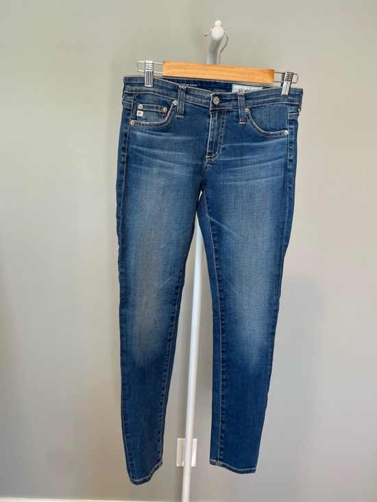 Ag Adriano Goldschmied Denim - Ag Adriano Goldschmied Skinny Jeans in Dark Blue Wash